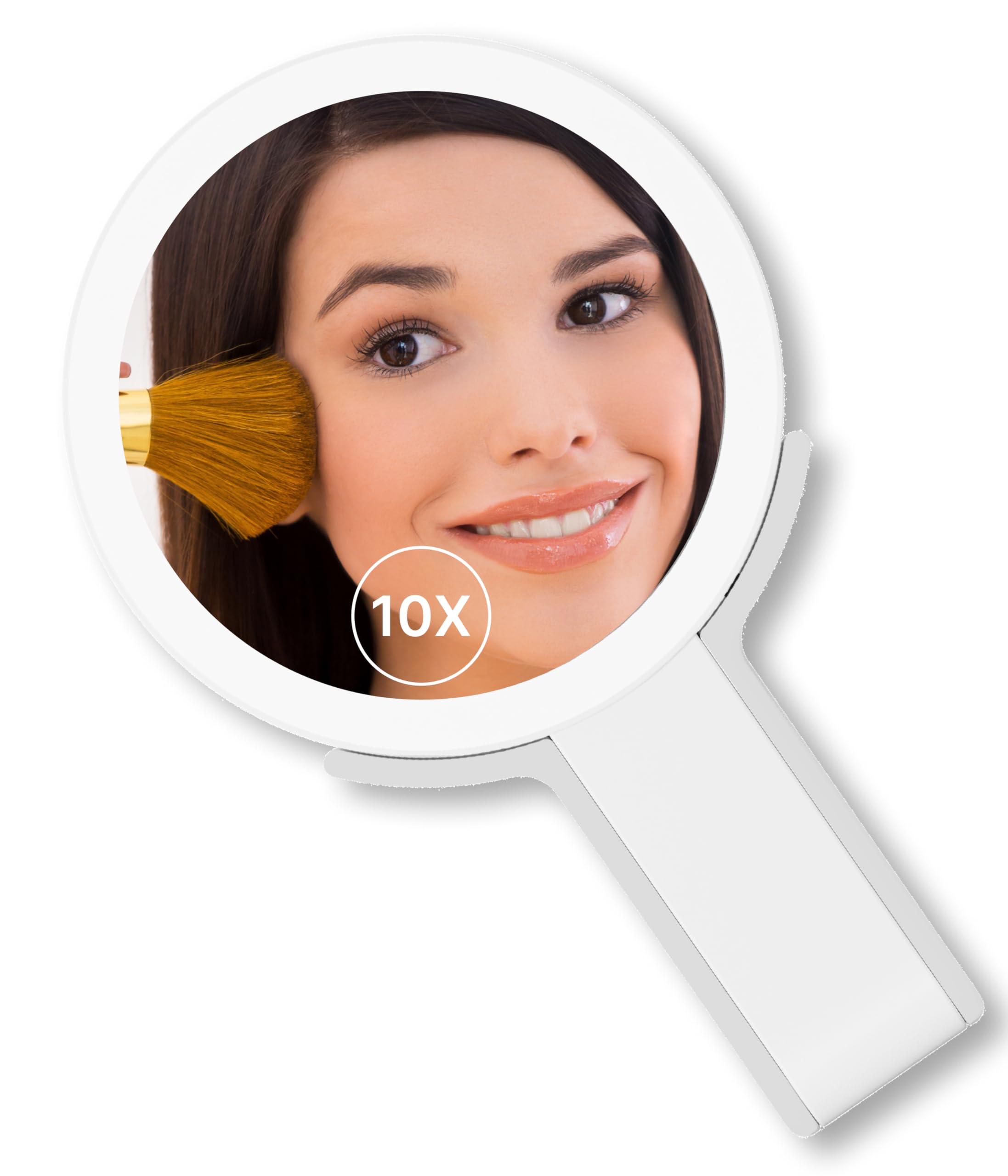 Fantasia® Beauty Schminkspiegel mit Beleuchtung – 10-Fach Vergrößerung & LED-Licht – Make Up Spiegel – ideal für präzises Schminken & Rasieren – Kosmetikspiegel aufladbar mit USB-C für Bad & Reisen