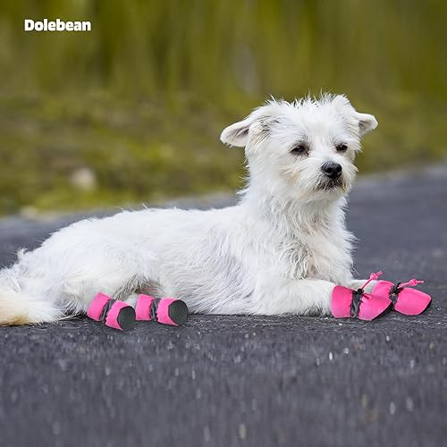 Miniatura 2 de Zapatos para perros pequeños y medianos y protectores de patas de cachorros, botines para perros para botas de pavimento caliente, antideslizantes,
