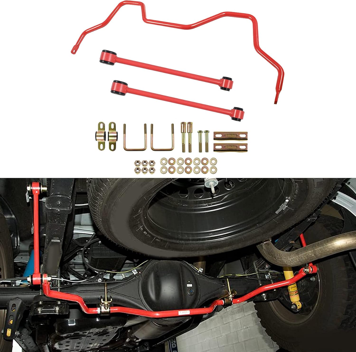 munirater Rear Suspension Sway Bar Kit PTR11-34070 Replacement for Tundra 07-21