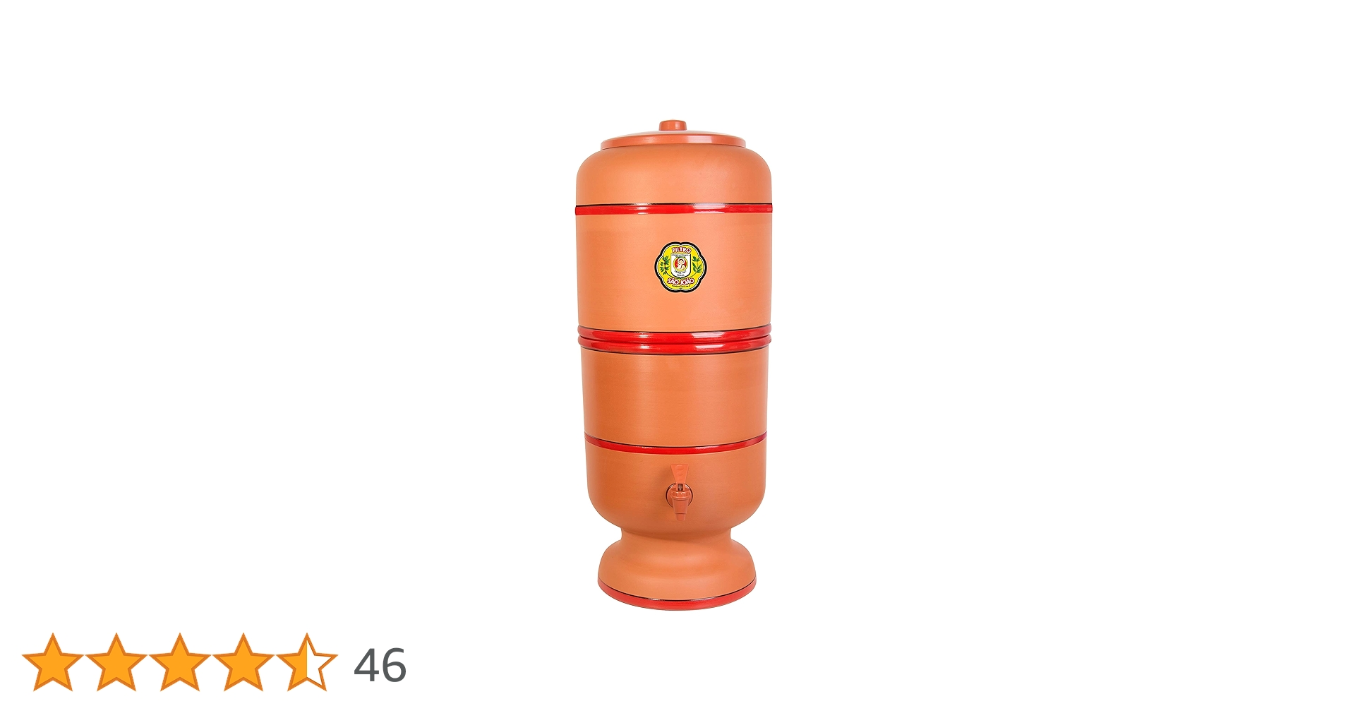 ブラジル製 陶器浄水フィルター JOAO Amazon | Stéfani São João ブラジリアンクレイウォーター
