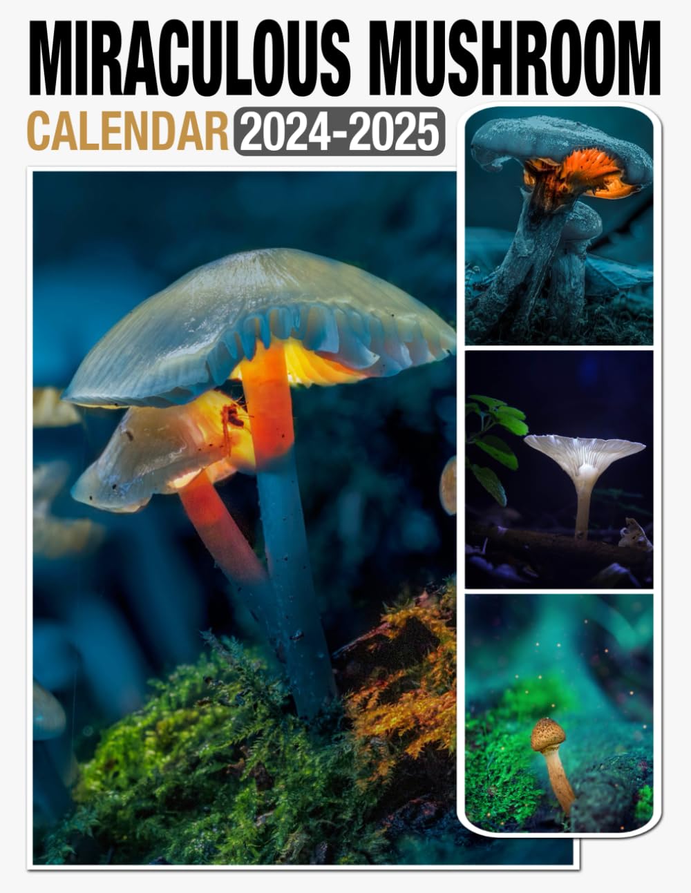 Amazon Miraculous Mushroom Calendar 2024 2025 Monthly Planner Jan