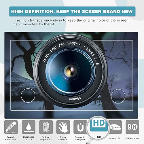 Miniatura 5 de CDEFG Protector de pantalla HRV 2023 para Hondaa HRV LX Sport 2023 Protector de pantalla táctil de 7 pulgadas, láminas de navegación, película