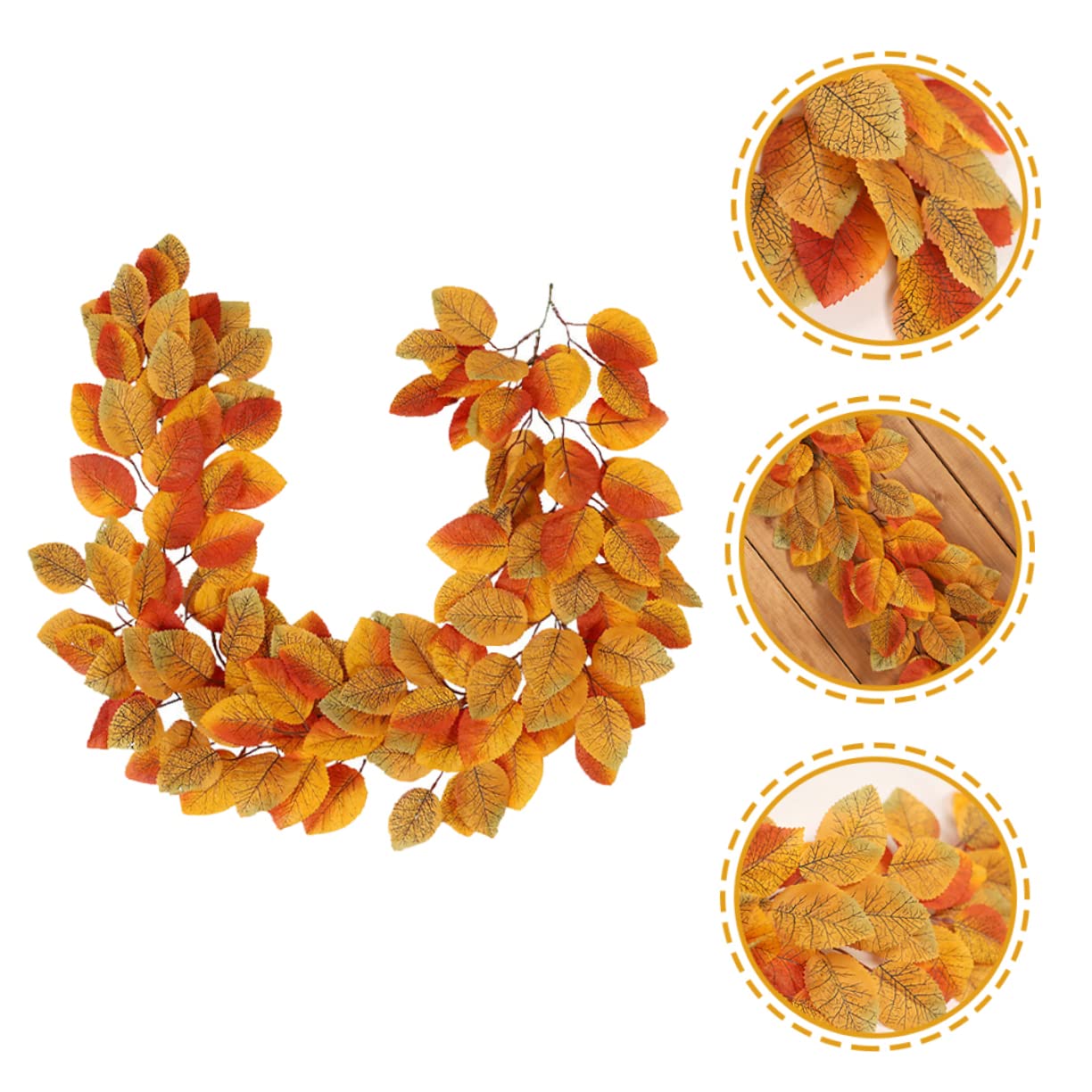 3piezas Guirnalda Magnolia Artificiales para Decoración De Otoño Adorno Festivo para Hogar y Cafeterías Diseño Acogedor y Versátil