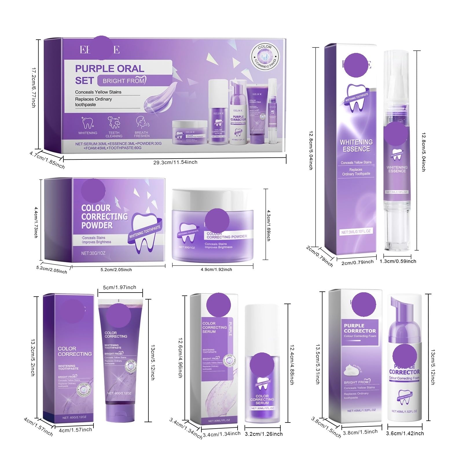 Premium-Set Zur Zahnaufhellung Und Mundpflege – 5-in-1-Formel for Sauberere, Hellere Zähne Und Frischen Atem(3PCS)
