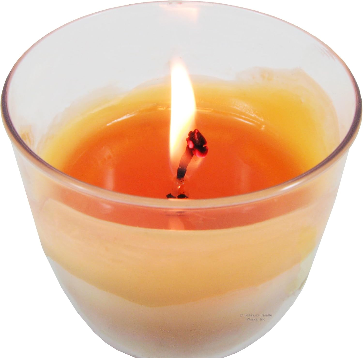 Beeswax Candle Works, Votive 4-Ounce Spa Candle (Pack of 4) with Clear Cups, 100% USA Beeswax
