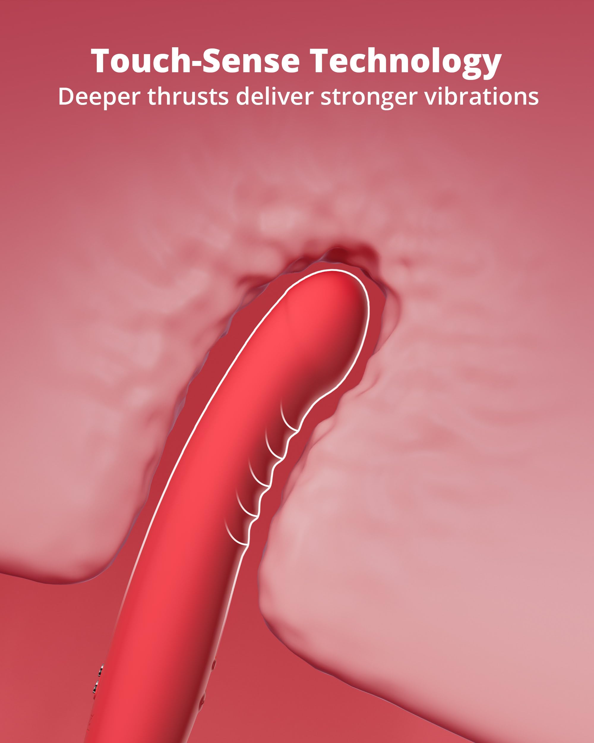 LOVENSE Mission 2 Dildo Machine, Adjustable 180° Suction Cup Dildo, App Remote Control Sex Machine for Women Powerful Vibration & Touch-Sense, Automatic Sex Toy for Couple