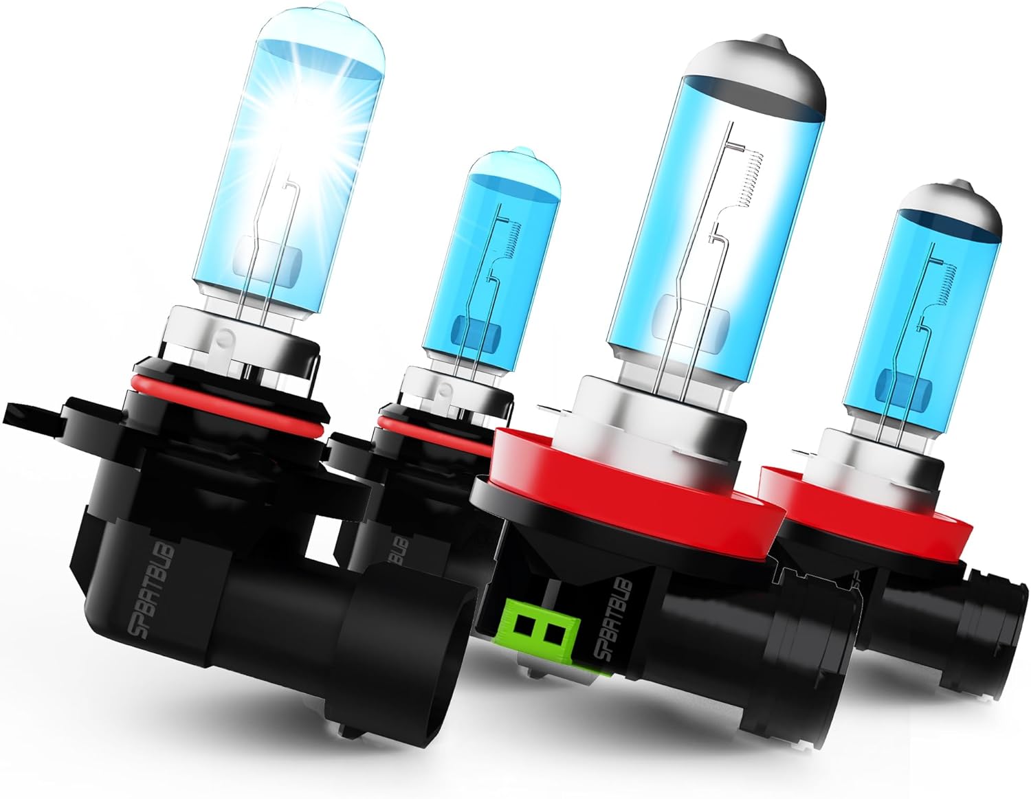 headlight bulbs compatible with Buick Envision 2016-2020 halogen head light Bulbs, 9012/HIR2 High Beams/Low Beams+ H11/H8/H9 halogen Fog Light Bulbs, Pack of 4