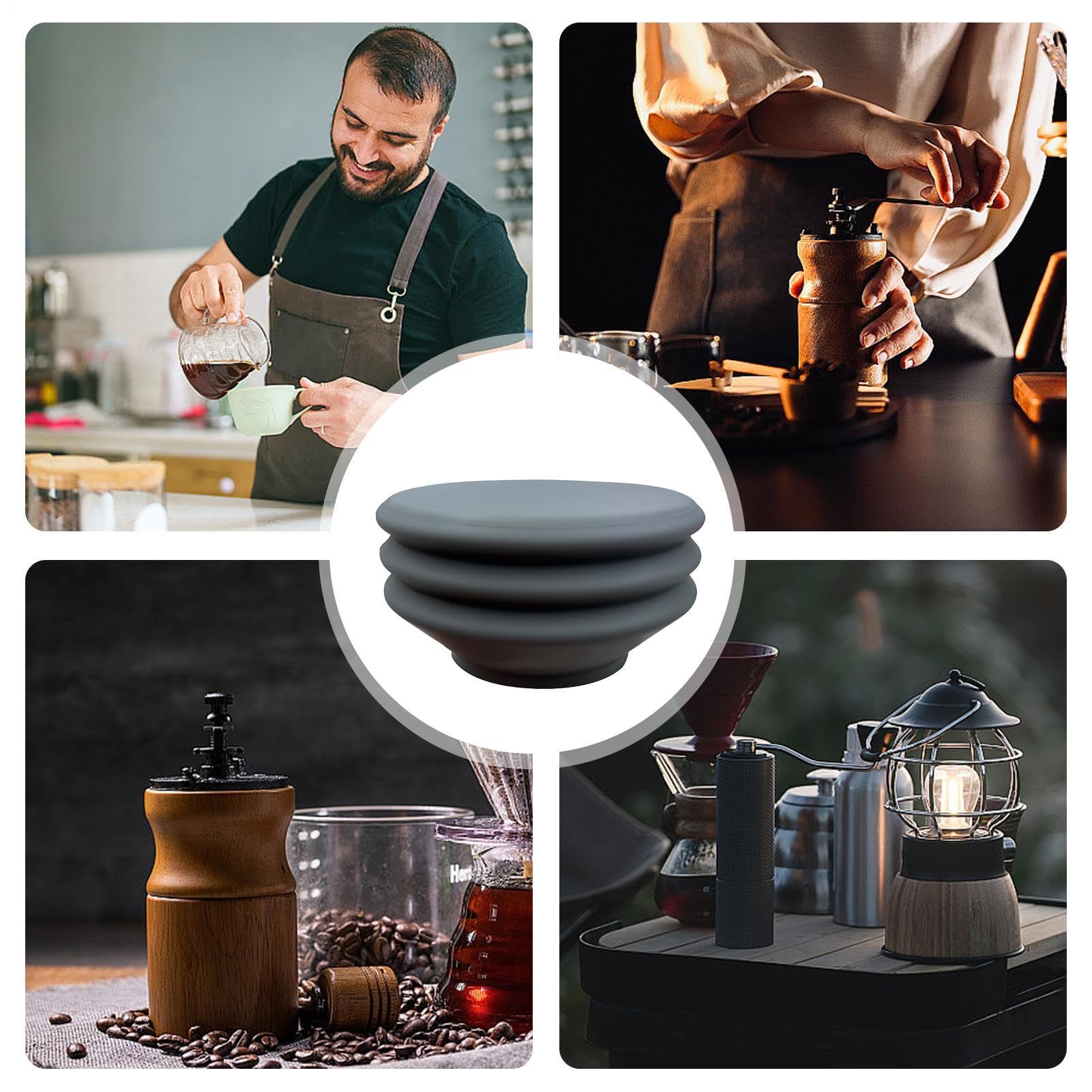Silikon-Kaffeebalg, Handdruck, 2-in-1-Kaffeemühle, Einzeldosis-Balg, Handdruck-Silikon-Balg, Kaffeemühlen-Zubehör, effizientes Silikon-Balg-Luftgebläse für Kaffee, Bar