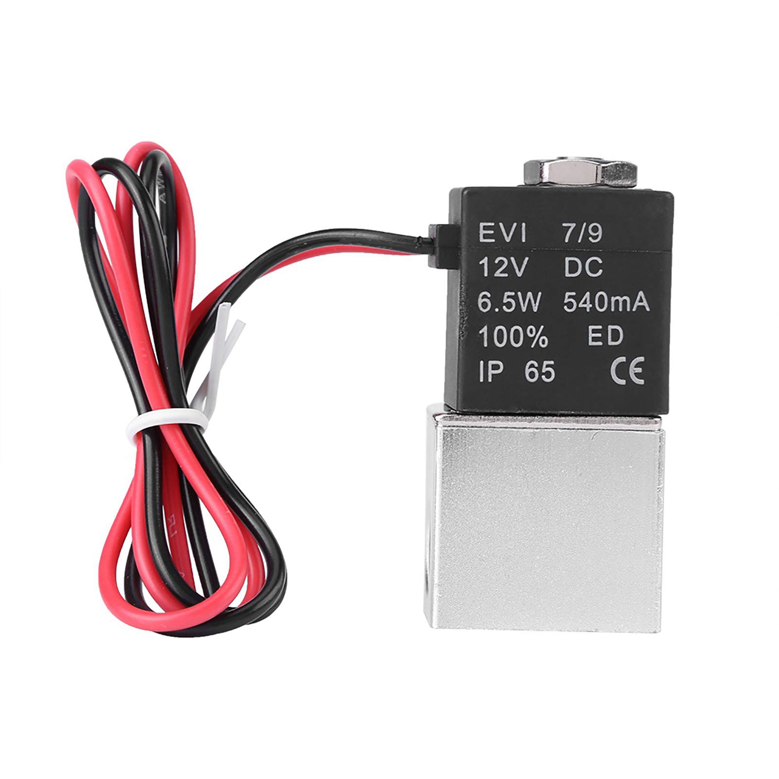 12V DC 1/4inch 2 Way Normally Closed Pneumatic Aluminum Electric Solenoid Air Valve-picture-13