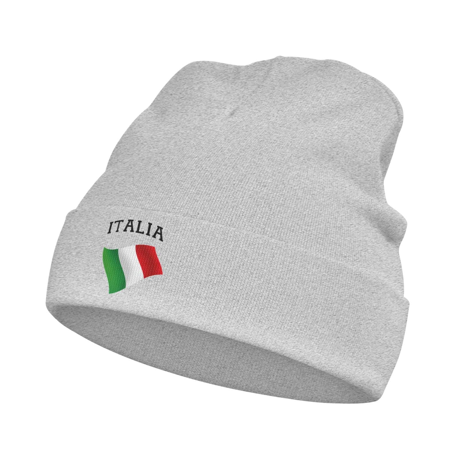 HaiRui YunDa Italia Italy Italian Flag Baby Beanies Cap Children's Winter Knitted Hat Toddler Warm Infant Knit Hats Gray