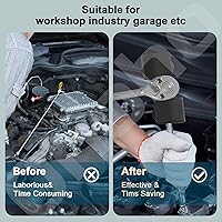 Vista 5 de Ohoho Paquete de 2 adaptadores universales de extensión de llave para barras disyuntoras de 1/2 pulgada/0.827 in, extensor de llave 49403 para barra