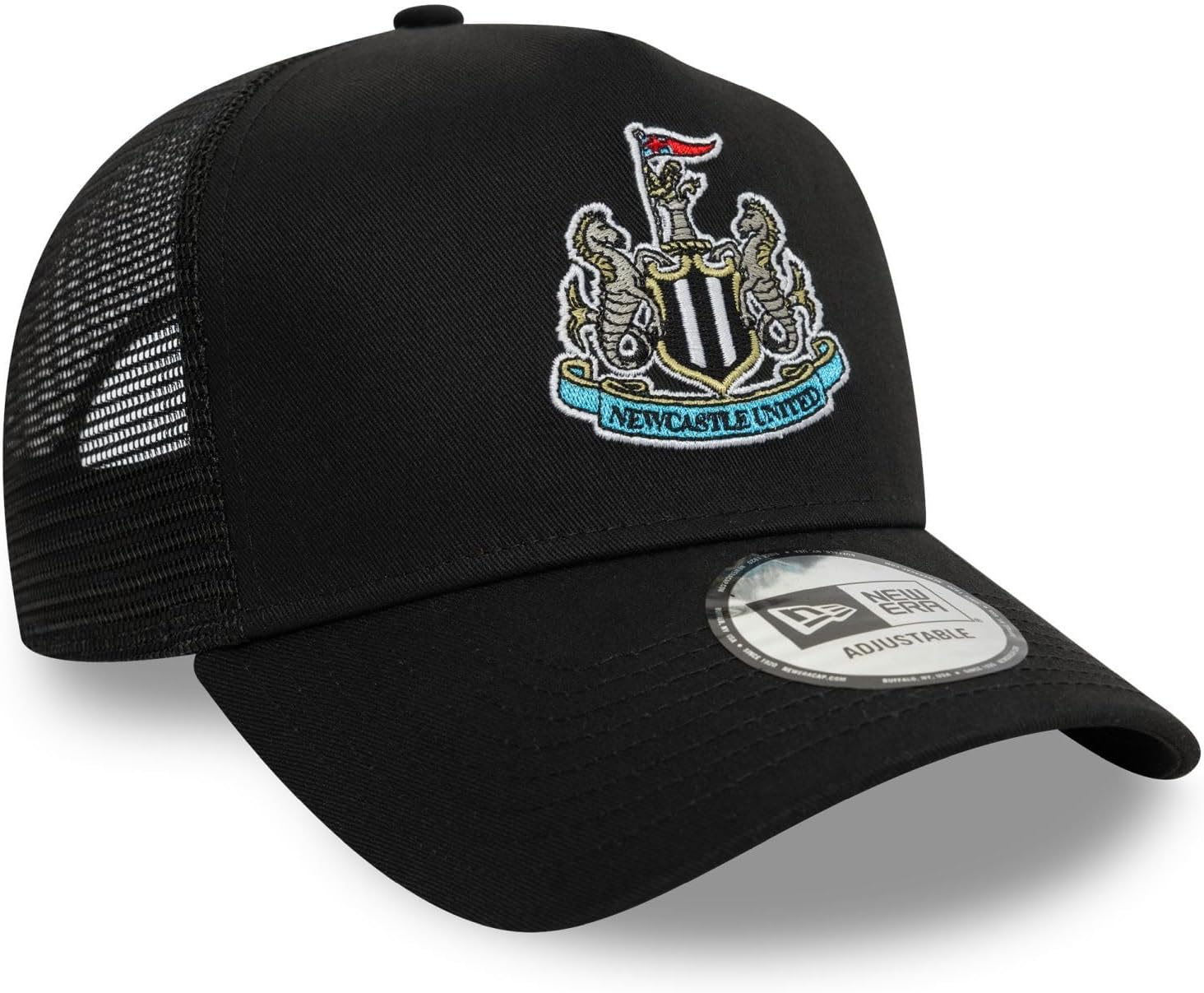 New Era Mesh Trucker Snapback Cap - Newcastle United black, Black, One Size - Image 3