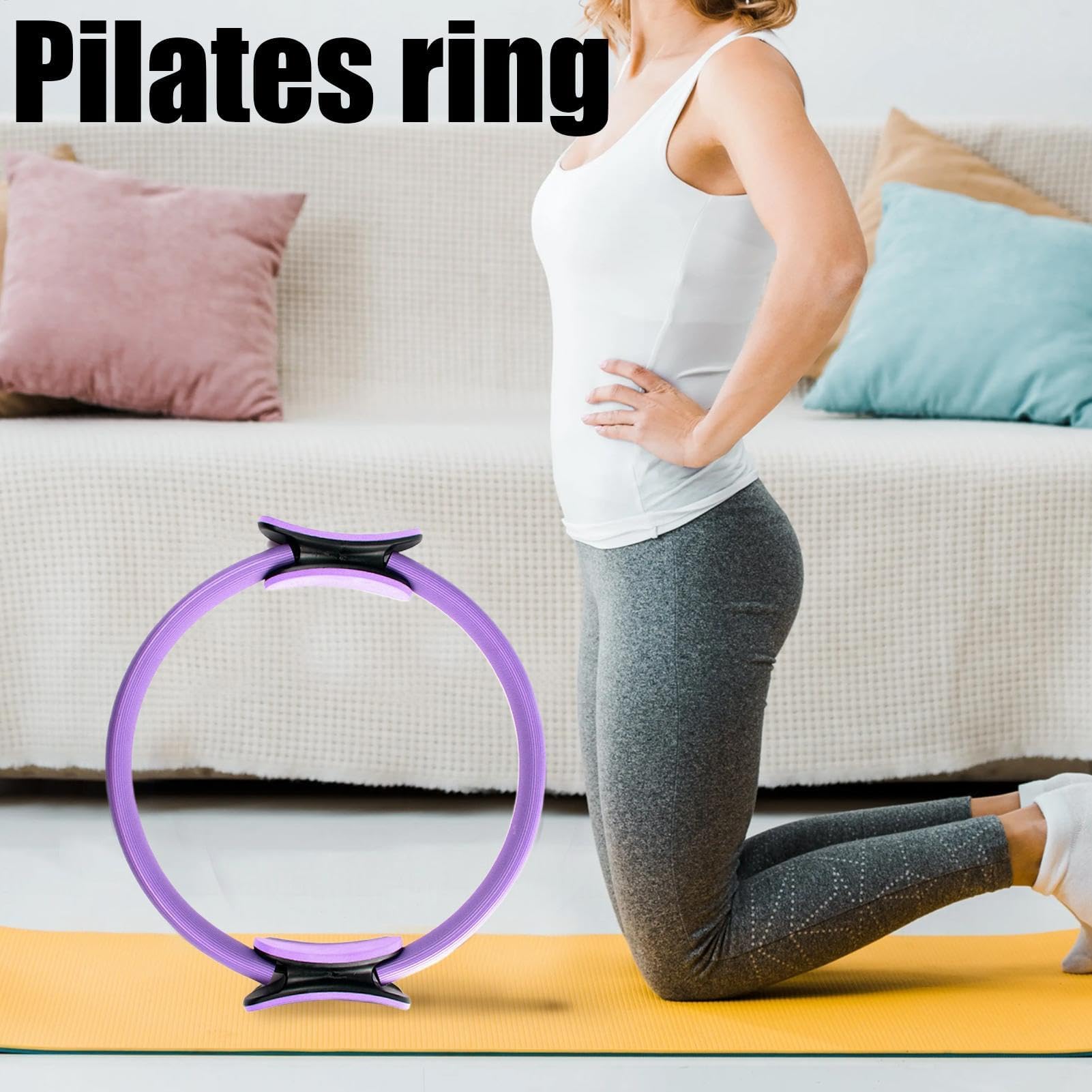 Pilates Set, Pilates Rings, Pilates Basic 5-Piece Set, Pilates Accessories for Home Workouts, for Stretching and Core strengthening