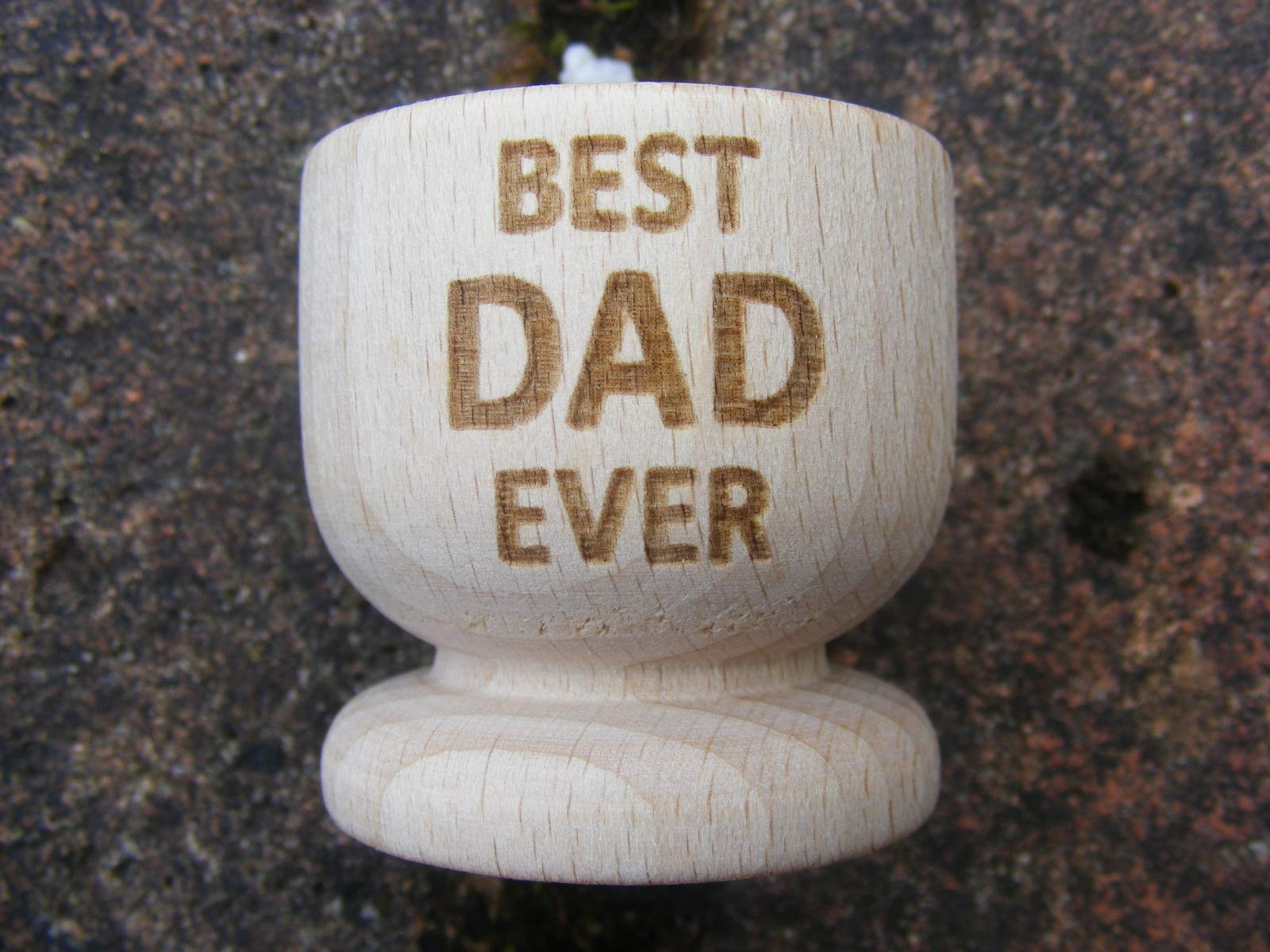 FastCraft Best DAD Ever Greatest Fathers Day Wooden Egg Cup Present Gift IDEA EGGCUP - Image 4