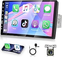 Vista 1 de [Actualización] Radio estéreo de pantalla táctil para automóvil de 9 pulgadas con Apple Carplay con cable, Bluetooth, Android Auto, MirrorLink