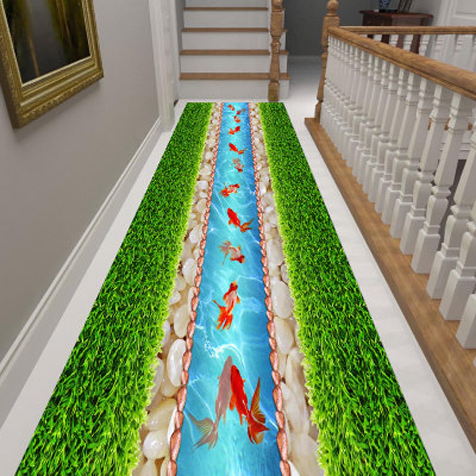 Tapis de couloir long et antidérapant A 0.7x8m pour cuisine