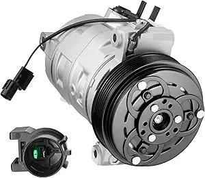 BDFHYK 97484 Air Conditioning A/C Compressor with Clutch Compatible with Jeep Wrangler V6 3.8L 2007 2008 2009 2010 2011