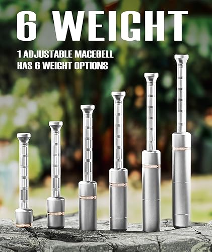 Miniatura 2 de Motion Space Adjustable Macebell Clubbell for Strength Training, Premium Steel Indian Club for Full Body, Muscles, Shoulder, Grips & Forearms