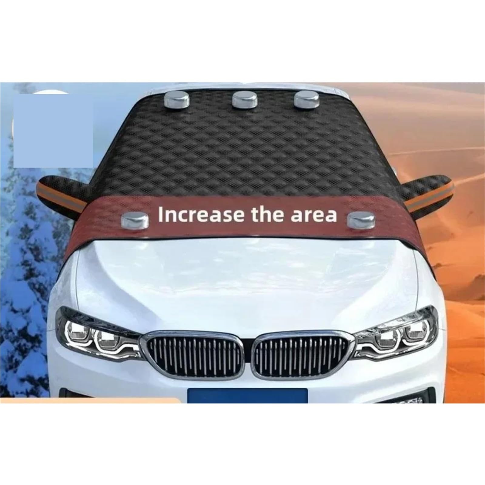 Copinverno Ertura per Parabrezza Auto Parabrezza per Auto da 1 Pezzo, Parasole Invernale per Esterni, Parasole per Parabrezza Automatico Antighiaccio
