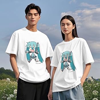 初音ミク　Tシャツ　半袖 初音ミク Tシャツ sirozame Ver. 半袖 Mサイズ ブラック