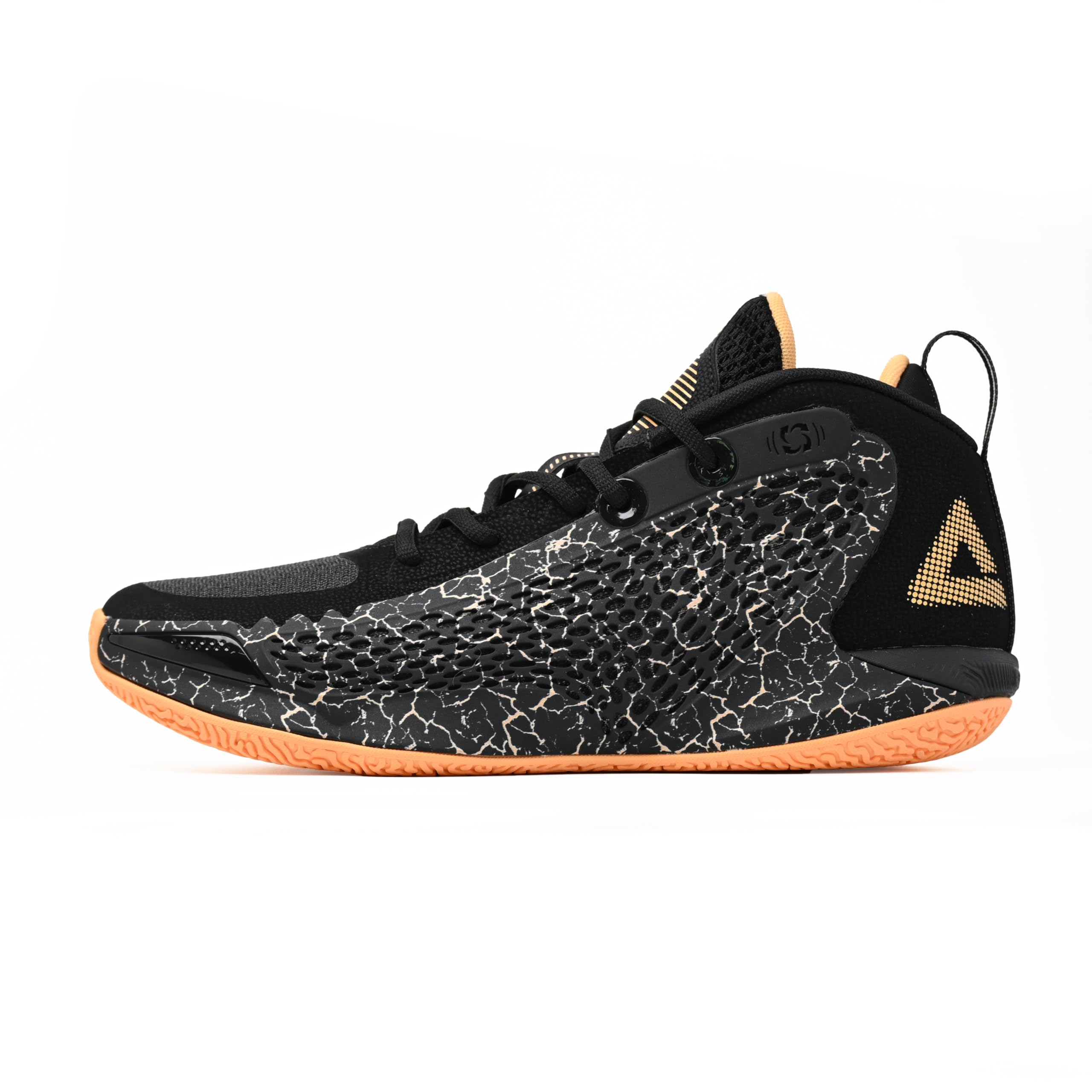 PEAK バスケットボールシューズ EXT51051A Peak CAVALRY4 EXT51051A Men's Basketball Shoes, Black, 7.5 US