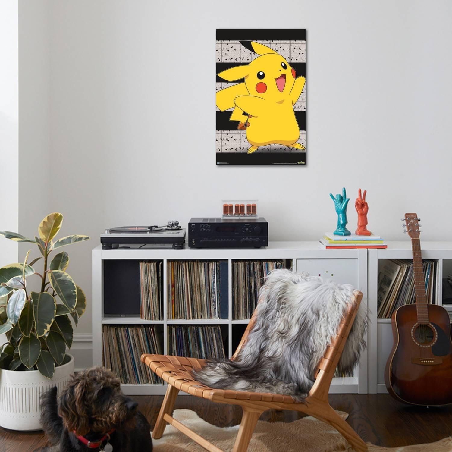 Amazon.com: Trends International Pokémon - Pikachu Open Arms Wall