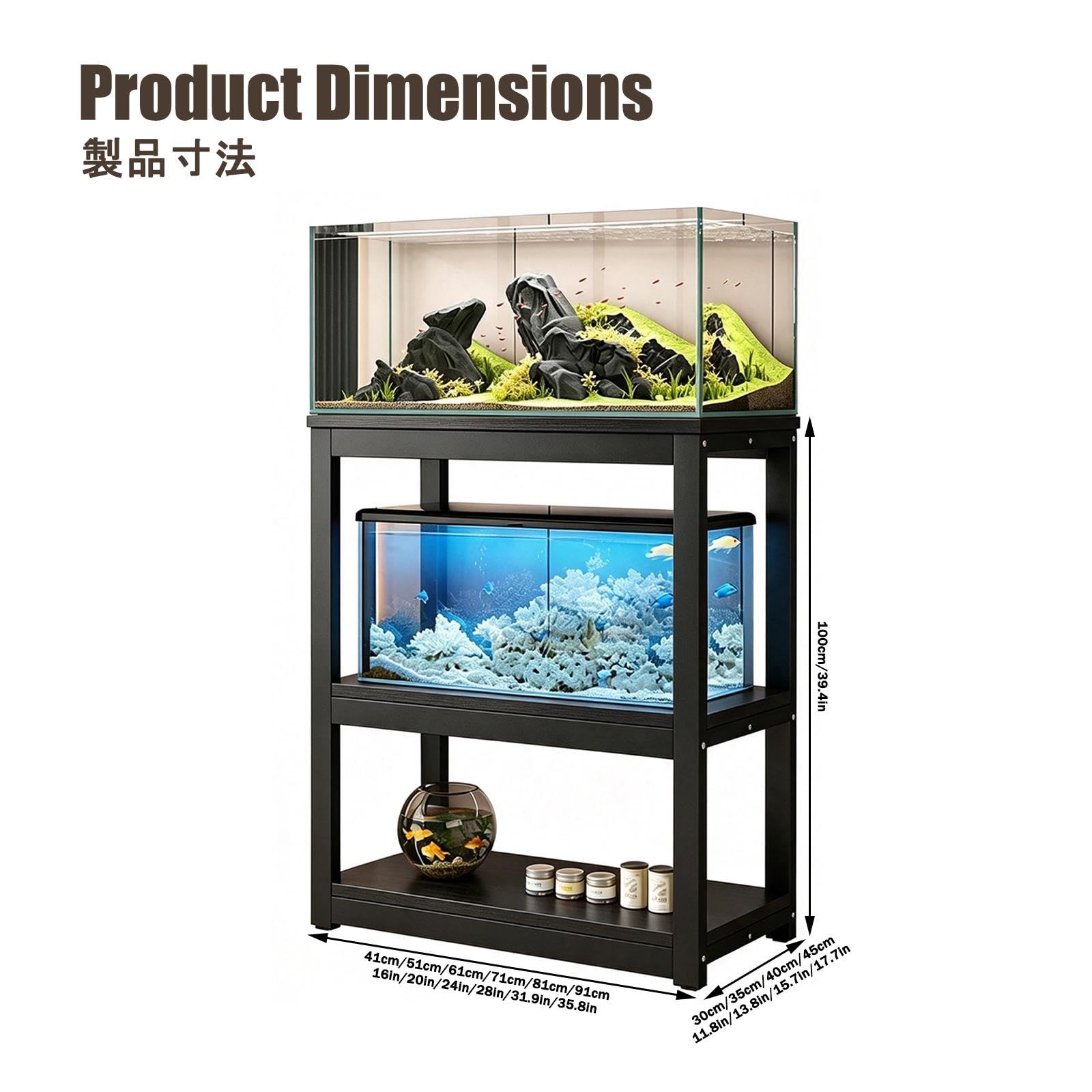 Mobile per Acquario, Base per Acquari, Elevata Capacità Portante