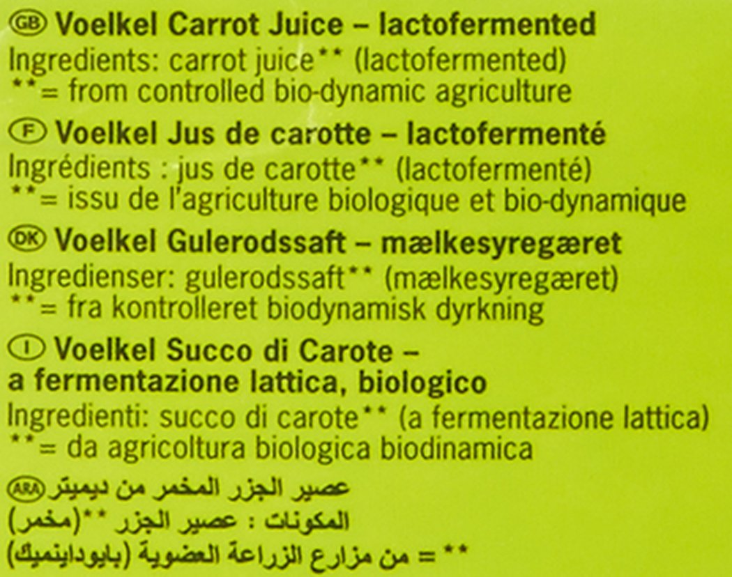 Voelkel Jus de Carottes Elopack 500 ml - Lot de 4