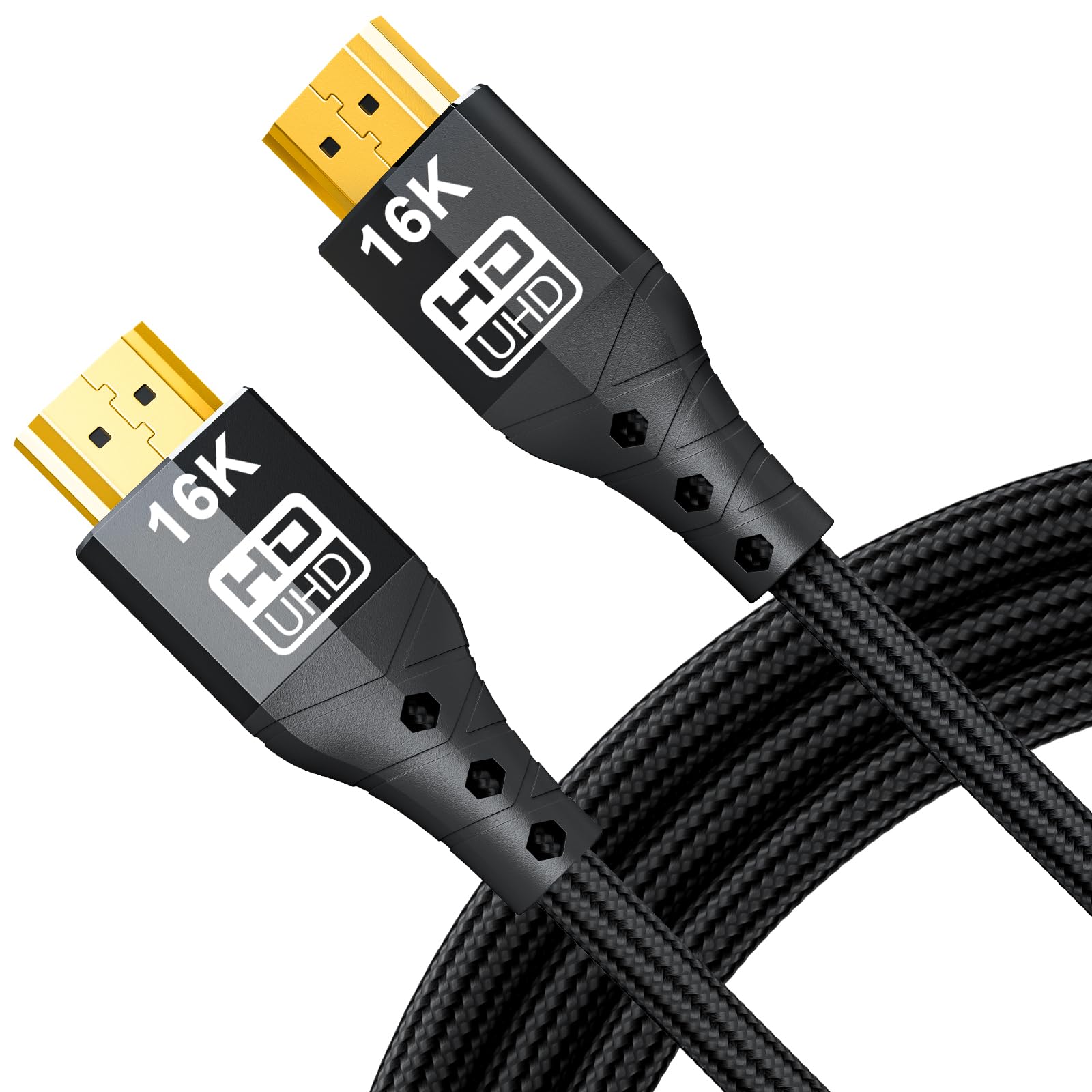 ZIKNYDO Cavo HDMI 2.2 3 metri (Ultra High Speed 96Gbps, 16K/10K/8K/4K, Dynamic HDR, HDR10+, Dolby Vision, Dolby Atmos, DTS:X, HDCP 2.2&2.3) compatibile con cavo HDMI 2.1, PS5, Xbox Series X|S, Monitor