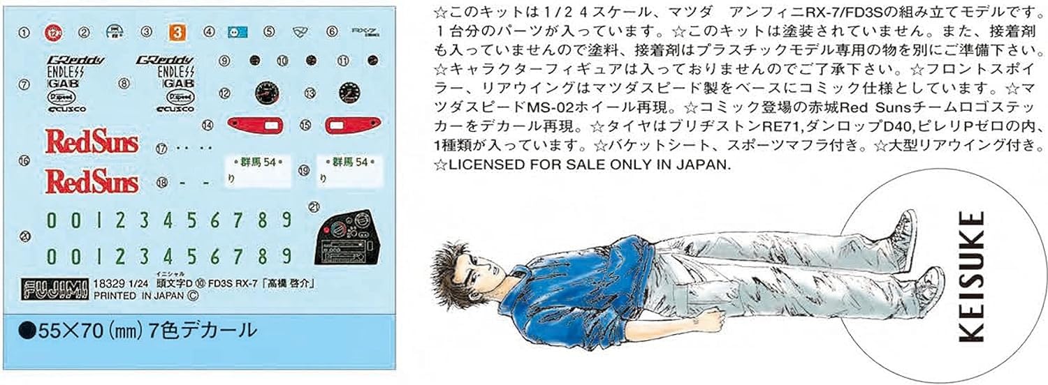 Amazon | フジミ模型(FUJIMI) 1/24 頭文字Dシリーズ No.10 FD3S RX-7