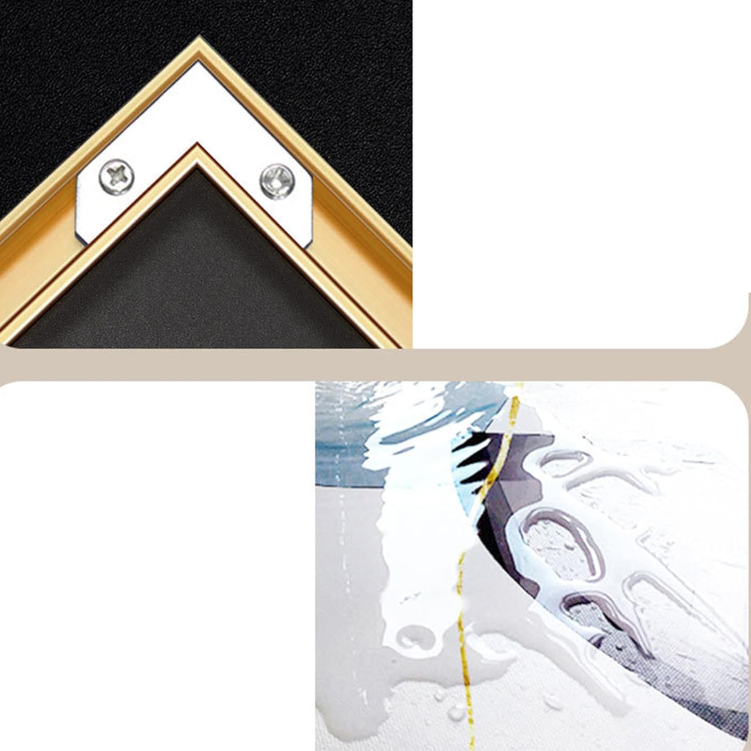 [XLOYP] モダン アートパネル 木枠 アートフレーム 抽象 ポスター ボード 壁掛け 絵画 現代 100*150cm 防湿 キ