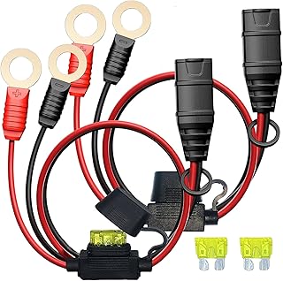 2 Pack GC008 X-Connect fit for NOCO Battery Charger Accessories Cables,M10 (3/8in) XL Eyelet Terminal,Replacement NOCO Battery Connector Smart Batteries Trickle Charger Cable