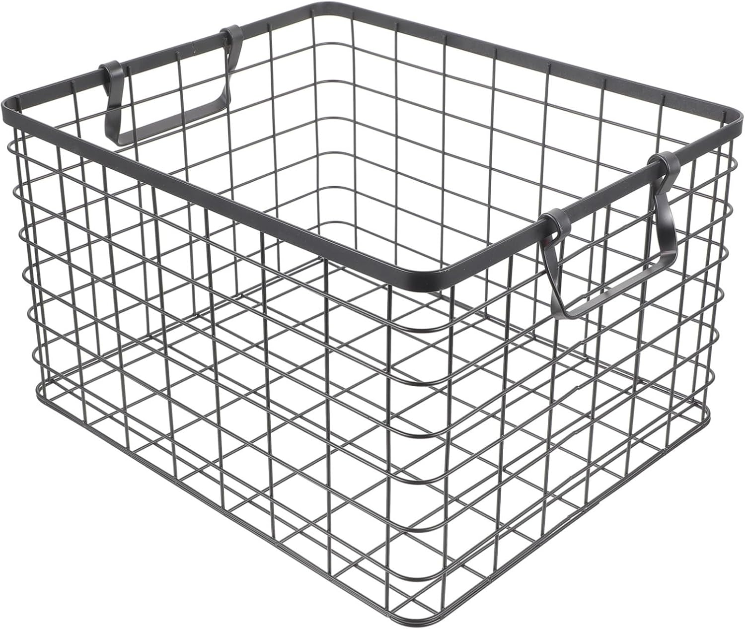 Sturdy Wrought Iron Firewood Basket Outdoor Fire Pit Accessory Log Holder for Indoor/outdoor Use