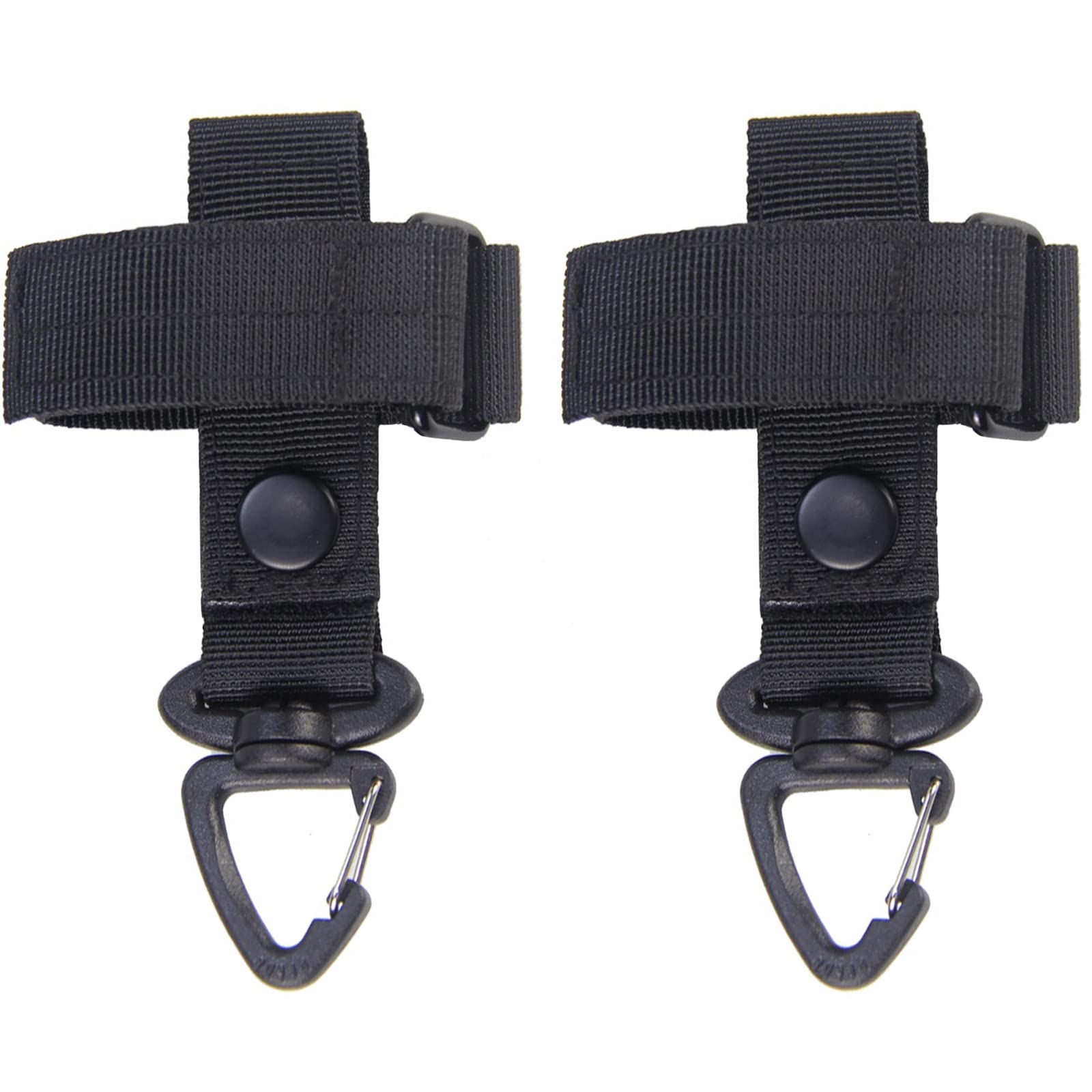 Tactical Gear Glove Holder Strap, Molle Key Ring Tactical Keychain Nylon Gear Keeper Glove StrapMolle Buckle(2 Packs)