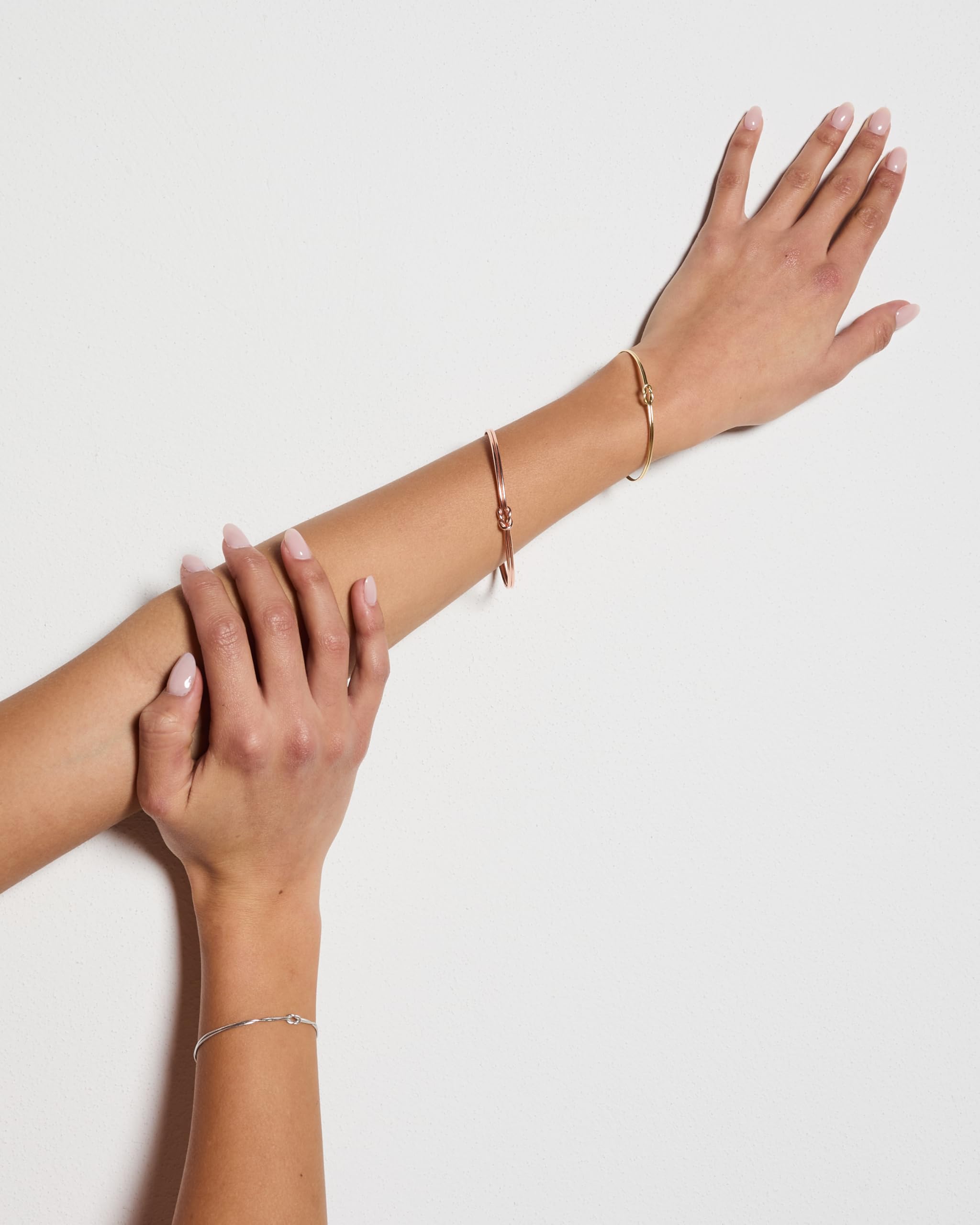 Bracciale Argento 925 Con Nodo, Regolabile 16cm+4cm, Nodo Simbolico per Amore, Amicizia e Infinito e San Valentino, Made in Italy