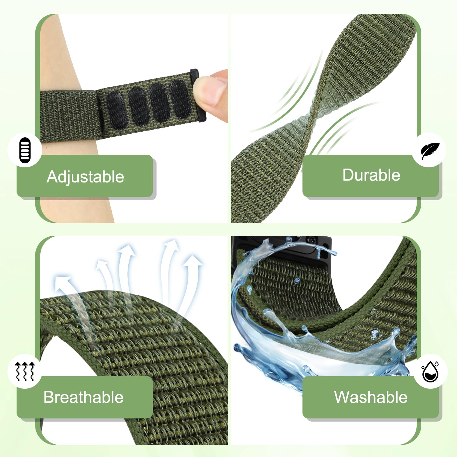 BTTNG 22mm Watch Strap Compatible with Garmin Fenix 8 47mm/7/7 Pro/6/6 Pro/5 Plus - Image 2