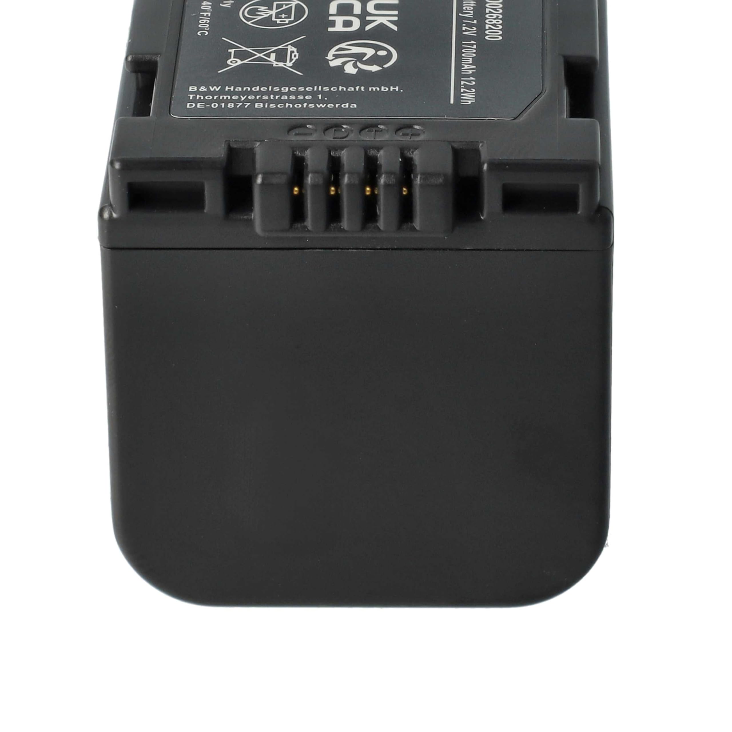 Batteria Vhbw Per Panasonic CGR-D220/D14/D16 – 3200mAh, 7.2V, Li-Ion, Per Videocamere E Camcorder, Sostituisce CGR-D16SE/1B, Qualità Testata