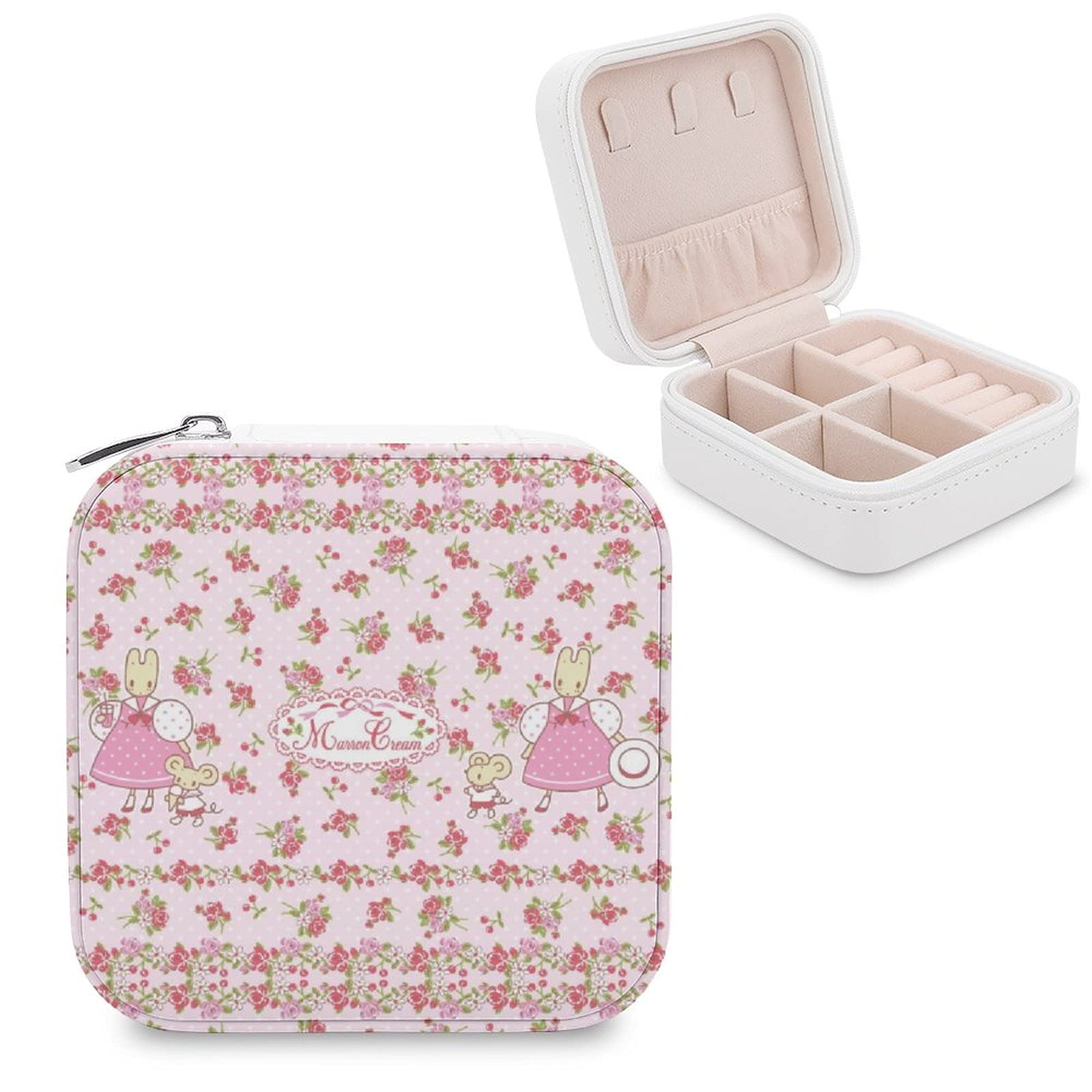 Amazon.co.jp: マロンクリーム ジュエリーボックス アクセサリーケース