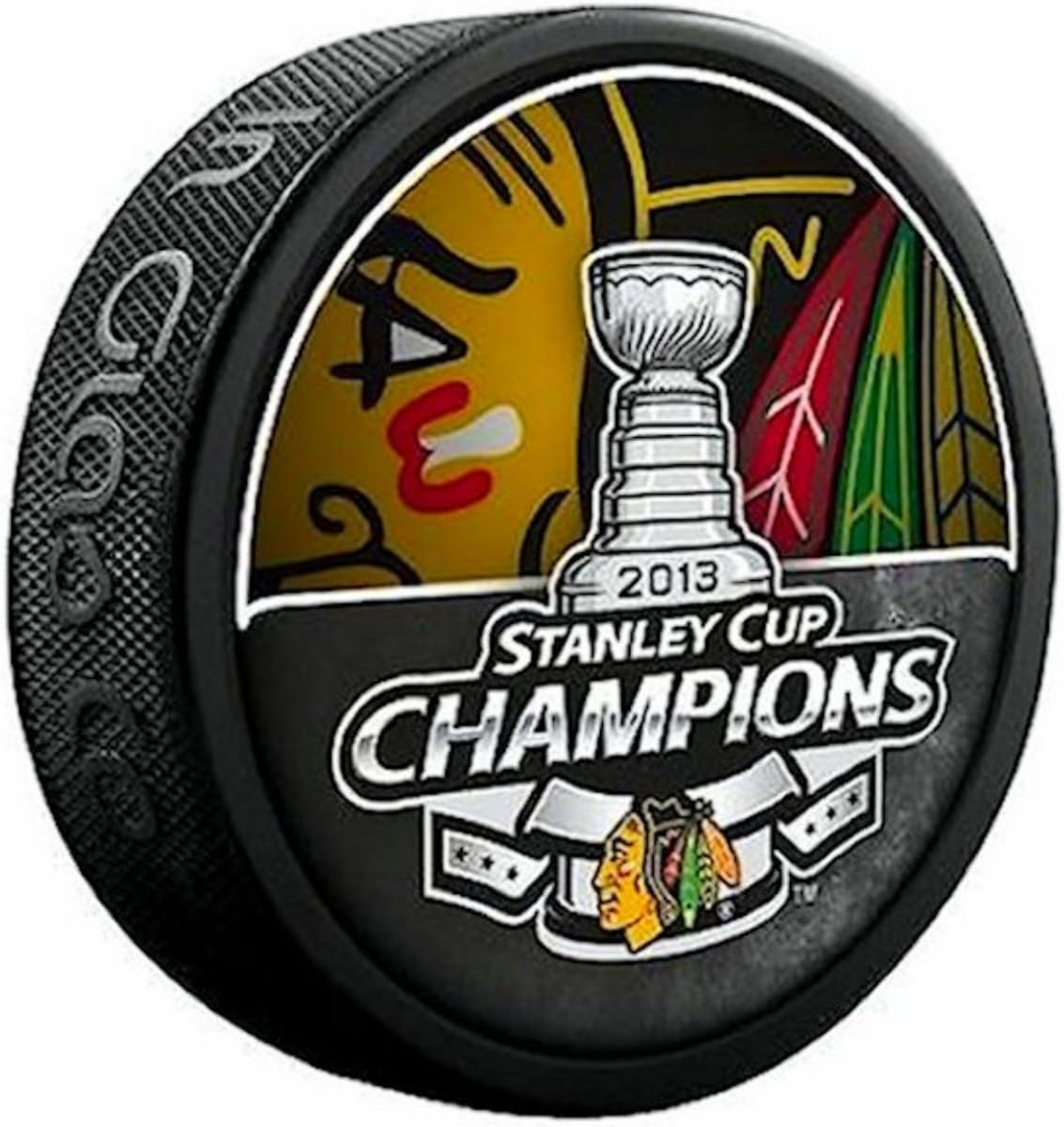 Sher-Wood 2013 Chicago Blackhawks Stanley Cup Champions Puck : Hockey Equipment : Sports & Outdoors