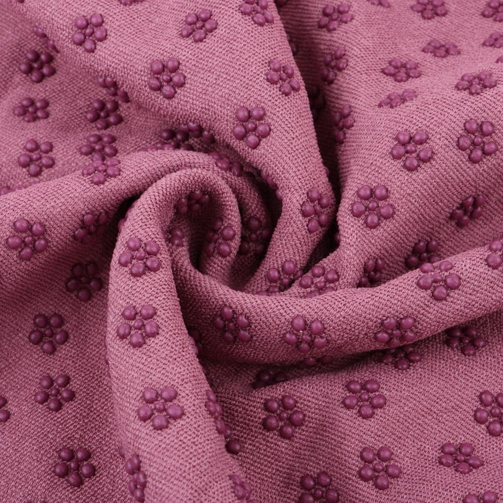 Microfiber Yoga Towel - Quick Dry Gym Towel for Yoga Mat, Pilates, Fitness, and Travel - Super Absorbent and Machine Washable - Weight and Compact - Light Purple