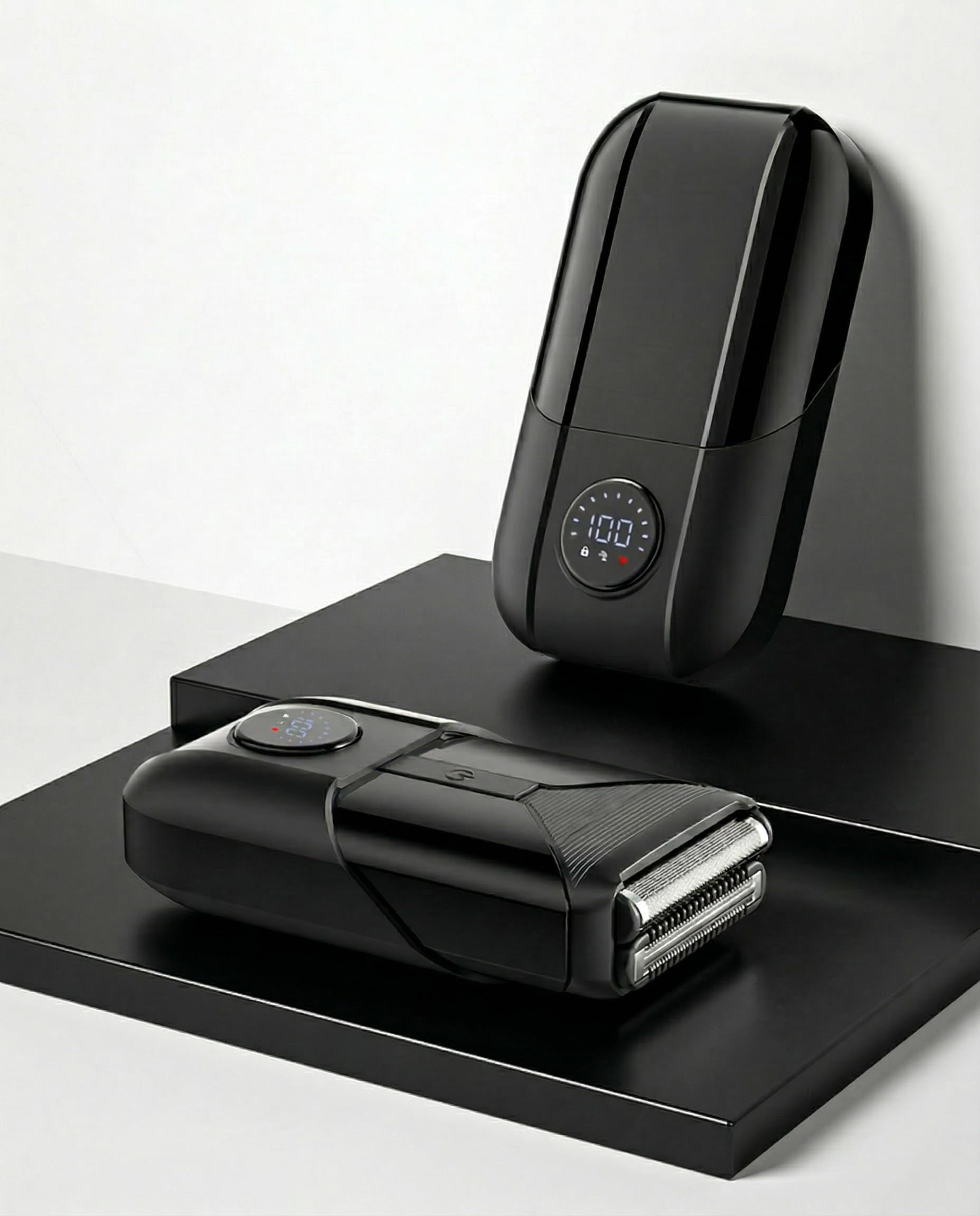 MANSCULPT® The Sculpt™ Electric Foil Shavers for Men: Slim Portable Electric Razor for Face - IPX7 Waterproof Cordless Razor with LED Display & Fast Charge - Micro-Comb Technology & Precision Blades