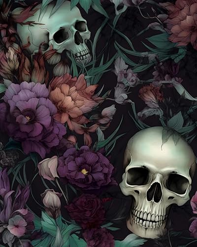 Miniatura 8 de Papel tapiz floral negro para despegar y pegar, papel adhesivo amarillo para gabinetes, papel de pared autoadhesivo impermeable, 17.5 x 118 pulgadas