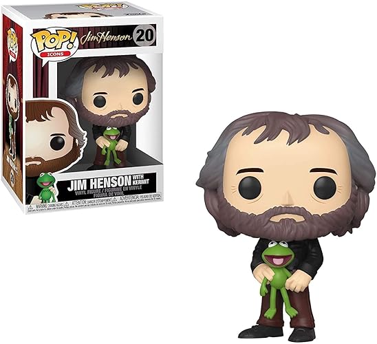 Funko Pop! Icons: Henson - Jim Henson with Kermit, Multicolor, Standard