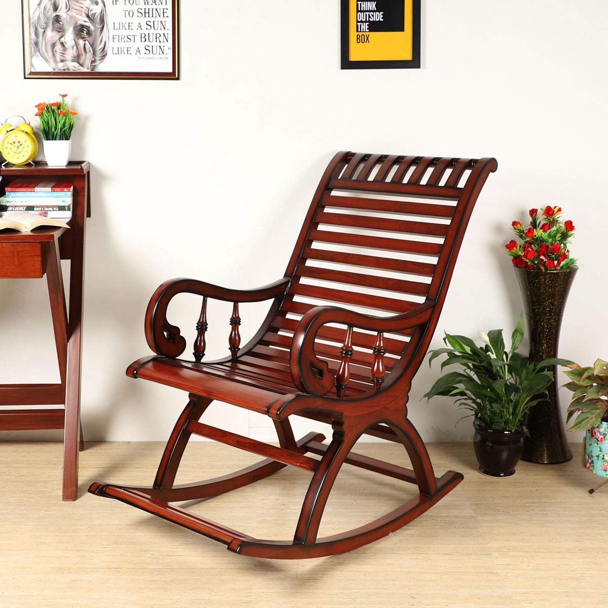 DZYN Furnitures Colorodo Rocking Chair for Living Room Premium Lounge