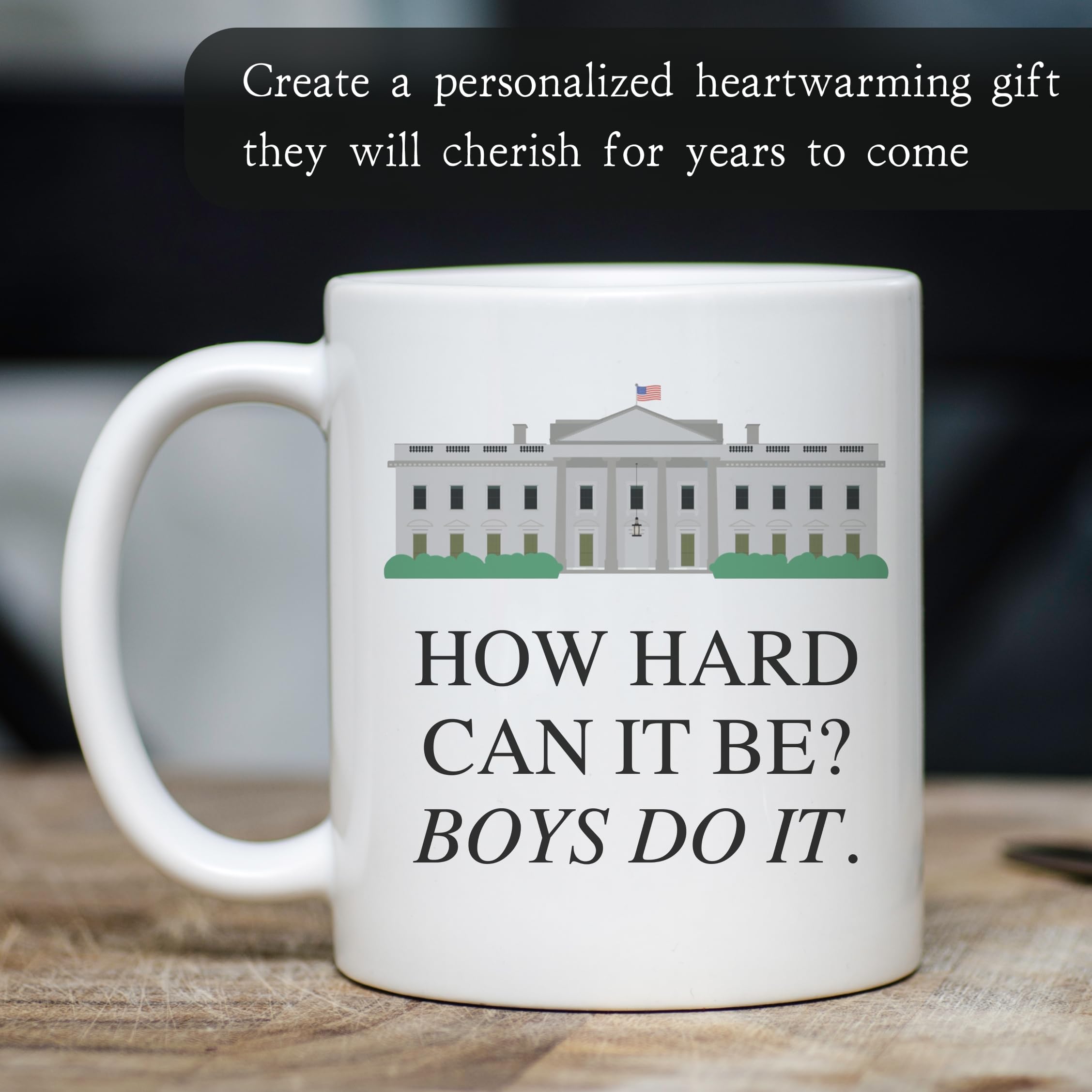 Kamala Harris 2024 11oz Ceramic Mug - First Female VP Coffee Cup, Political Gift For Democrats & Supporters