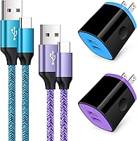 Vista 7 de Cargador tipo C de carga rápida de pared de carga rápida, cargador rápido tipo C, Android USB C, cable de carga de teléfono de 6 pies para Samsung