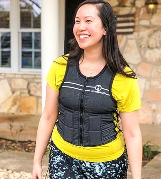 Hyperwear Hyper Vest FIT Weighted Vest for Women Walking & Bone Health Adjustable USA Steel Weights, Machine Washable Osteoporosis Exercise, No Chest Weights - 10 lb or 5 lb Options