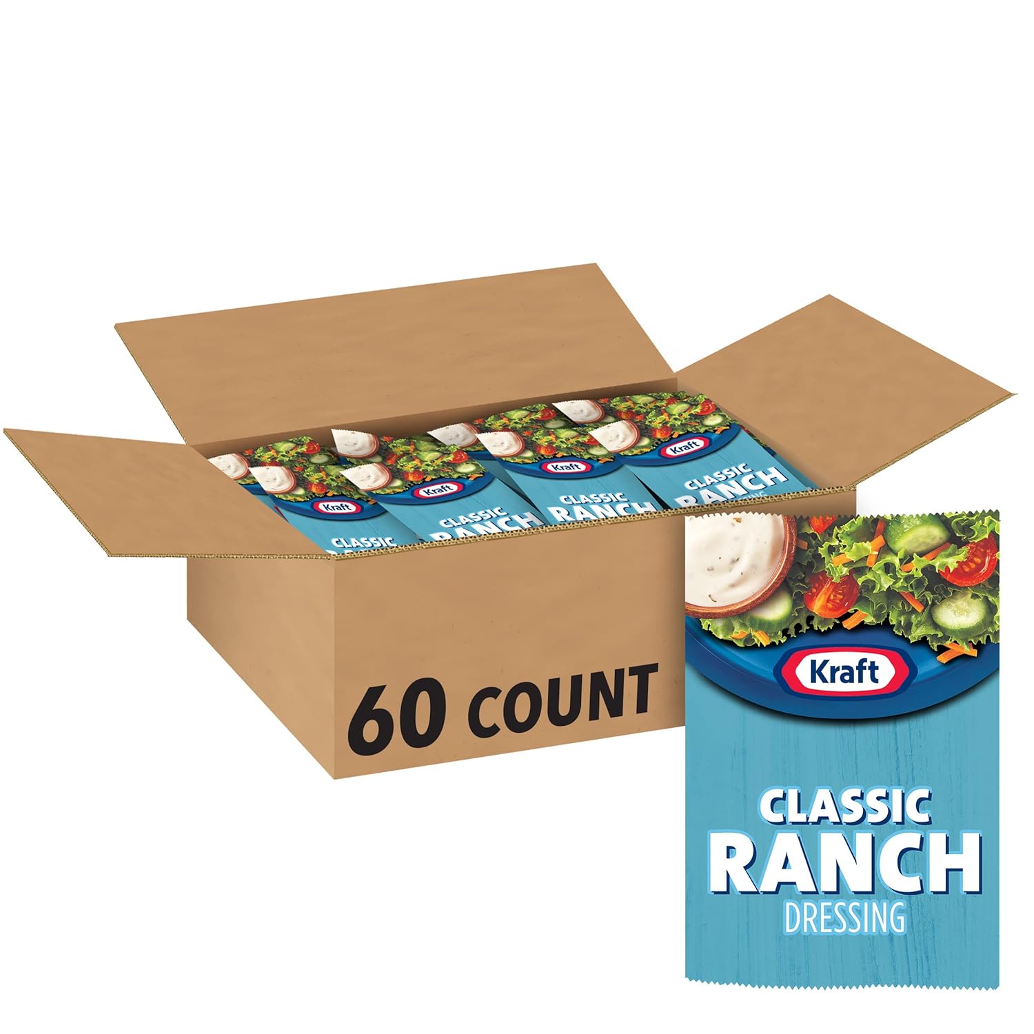 Kraft Ranch Salad Dressing Single Serve Packet (1.5 oz