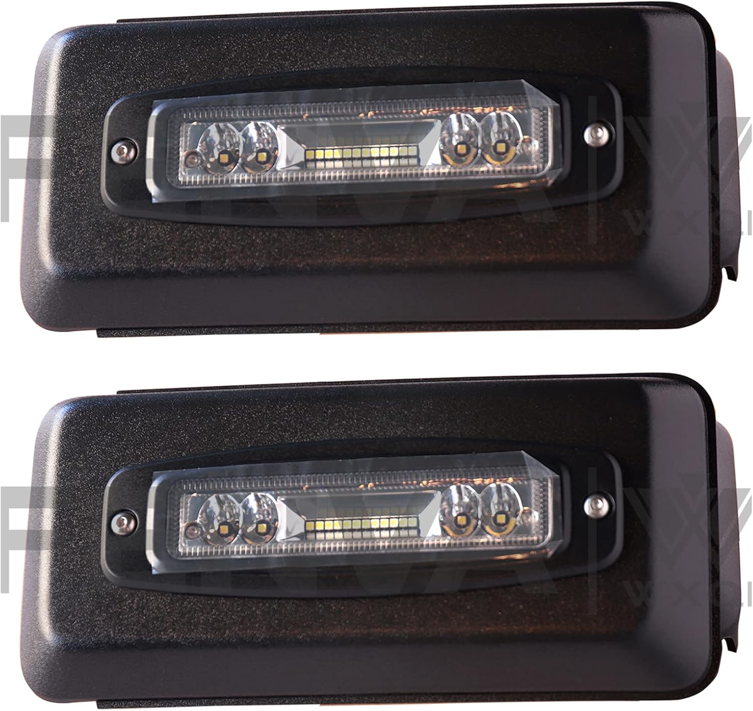 Front Bumper Insert Lights Guards Bumper Caps Cover with Light Left and Right for Ford F150 2018 2019