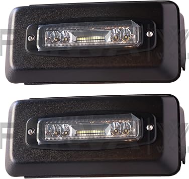 Front Bumper Insert Lights Guards Bumper Caps Cover with Light Left and Right for Ford F150 2018 2019